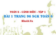 Bài 1 trang 96 SGK Toán 6 tập 1 Cánh Diều